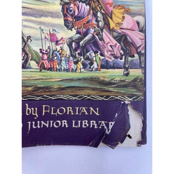 Vintage King Arthur and His Knights of the Round Table- Illustrated Book -1950 - Picture 13 of 16